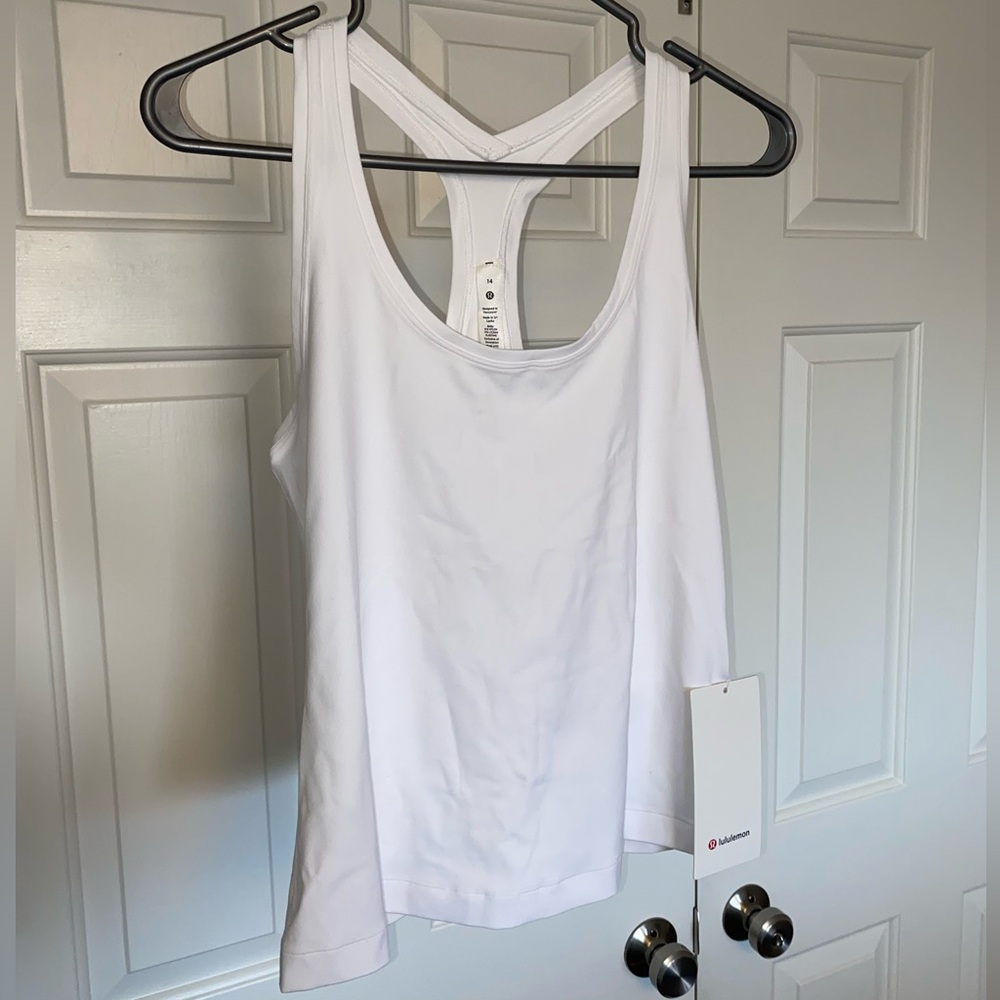 NWT | Cool Racerback Short Tank Top | Lululemon  Athletica | White